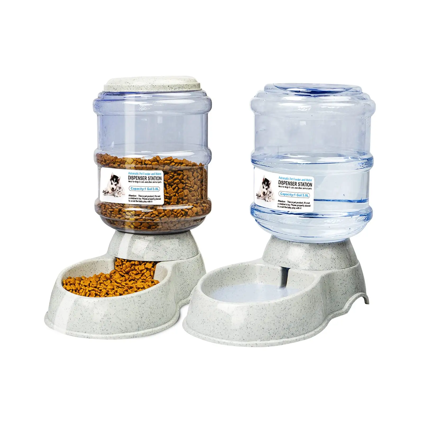 Distributeur de bouteille pour animaux de compagnie, klalien, robuste, grande taille, automatique, aliments pour animaux de compagnie, bol avec distributeur d'eau