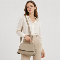 Sac à main en cuir véritable pour femme XISHANG avec logo personnalisé, sac à main de créateur à poignée supérieure, marque privée, Sac En Cuir Bolso Mujer OEM ODM