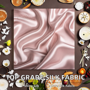 Siêu Sáng Bóng <span class=keywords><strong>100</strong></span>% Tinh Khiết Tự Nhiên Dâu Lụa <span class=keywords><strong>Satin</strong></span> Vải Top Grade 6A Chất Lượng Cao 16Mm 19Mm 22Mm 25Mm Cho Dresses - Product Image 3