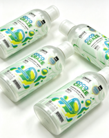 Autocollant personnalisé pour cosmétiques en PET, autocollant transparent, autocollant imprimé clair, autocollant en rouleau, autocollant avec logo