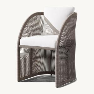 Sofagarnitur aus Seilgeflecht, Gartenmöbel für den Außenbereich, Freizeit, Balkon, 3-teiliges Set, Garten, kreativ, Hotel, Innenhof, Villa, Zimmer, Gartenmöbel - Product Image 6