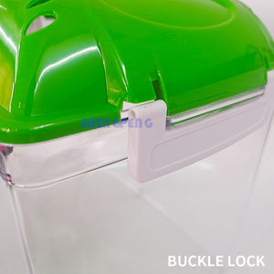 Tanque de peixes transparente de plástico, pequena caixa de peixinho portátil anti-queda para desktop, mini tanque de peixes doméstico para jardim - Product Image 4