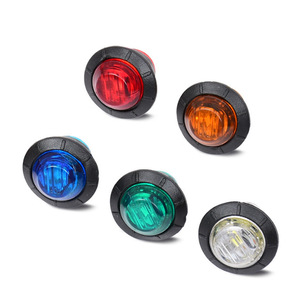 Feu latéral LED 3/4 pouce 12V 24V pour camion remorque, clignotant, en plastique, pour modernisation et remplacement - Product Image 1