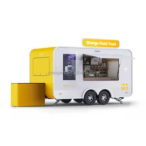 Concession Enclosed Mobile Coffee Hot Dog Ice Cream Food Trucks Trailers Cart With Full Kitchen Bar Cafe Kebab Fully Equipped