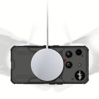 Étui de téléphone en TPU+PC antichoc avec recharge magnétique sans fil de luxe 2025 pour 17/16/15/14 Pro Max et plus
