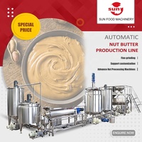 Ligne de production entièrement automatique à haute efficacité en acier inoxydable de qualité alimentaire pour la transformation des noix, du beurre, des arachides, des amandes et des noisettes