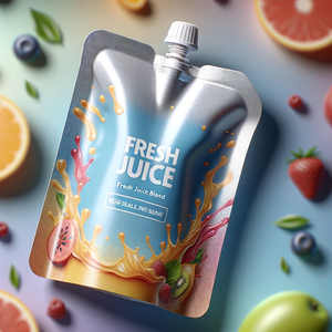 Sacchetto per beccuccio per alimenti per bambini personalizzato eco friendly sacchetto vuoto di plastica trasparente per succo di frutta - Product Image 5