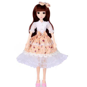 14 pouces <span class=keywords><strong>36Cm</strong></span> dessin animé BJD fille poupées modèle de mode jouet avec des caractéristiques éducatives différents vêtements accessoires pour les cadeaux des filles - Product Image 2