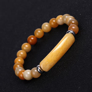 Cuentas curativas elásticas para Yoga, pulsera de cuentas naturales de 8mm, puente de ojo de tigre para hombre, para regalo - Product Image 3