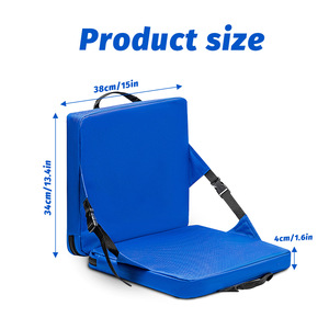 Rollable Stadium Seat Cushion <strong>Outdoor</strong> Deep Seat Cushion Set Basketball <strong>Bench</strong> Seats With Back Support Portable Chair <strong>Pad</strong> - Product Image 2