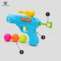 Lanceur de balles pour chat, jouet interactif, ensemble de lanceur de balles rebondissantes avec 3 balles pour l'exercice et le jeu des chats en intérieur