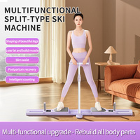Máquina de esquí plegable de plástico para interiores, multifuncional, tipo split, entrenador de suelo pélvico, adelgazamiento de piernas, fortalecimiento del core