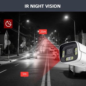 POE 4k 8MP 5MP đầy màu sắc HD <span class=keywords><strong>IP</strong></span> Bullet <span class=keywords><strong>Camera</strong></span> Ngoài Trời Microphone hai cách âm thanh IR-CUT tầm nhìn ban đêm không thấm nước IP66 CCTV máy ảnh - Product Image 4