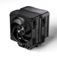 Pendingin Udara CPU ZEROMASTER Dual Tower 6 Heat Pipes Kipas PWM Senyap Intel untuk Bantalan Cairan Kompatibel 270W Harga Pabrik Grosir