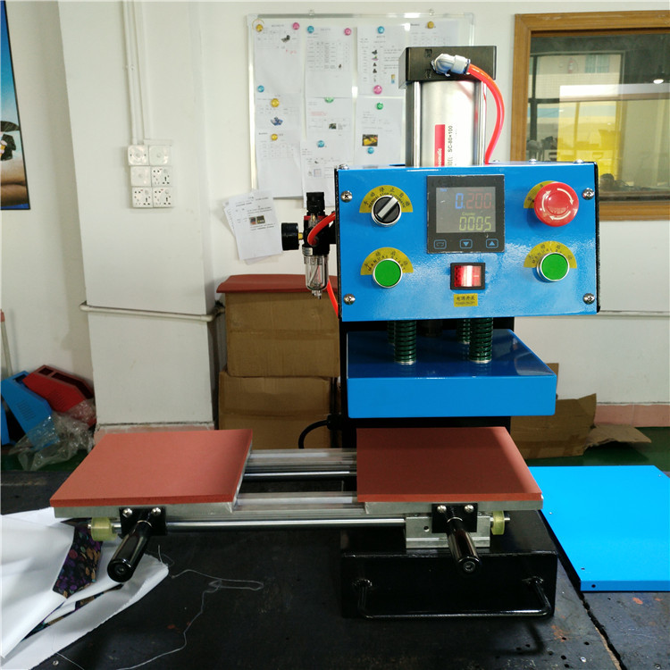 CE Certificated MINI Pneumatic Heat Press Machine logo Leather Embossed Label Printing Machine · image 2