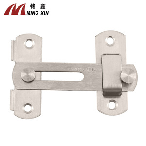 Loquet de porte en acier inoxydable Ming Xin, finition brossée en acier 201, design moderne et simple pour portes et armoires - Product Image 1