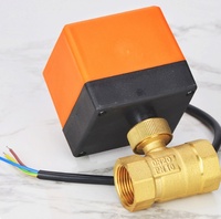 Vanne électrique en laiton fournie par l'usine, AC220V DC12V 24V, commande à trois fils, DN15 à DN50, vanne à eau