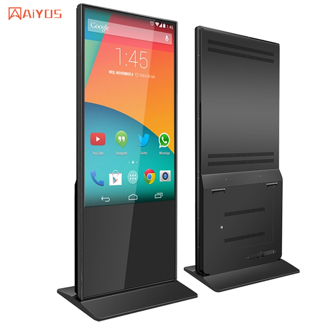 AIYOS Advertising Totem Kiosk CMS Software Interactive Advertising Totem Kiosk CMS Software Led Display Digital Android Kiosk