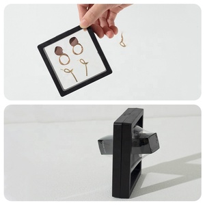 Membrane flottant cadre 3D <span class=keywords><strong>Suspension</strong></span> étui clair PE Film support d'affichage PVC fenêtre emballage rose tiroir coulissant boîte à bijoux - Product Image 4