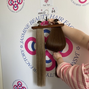 Extensions de cheveux à pointe plate Dragonbeauty en gros, 100% cheveux humains Remy, cuticules alignées, pré-collées à la kératine, vente en gros - Product Image 1