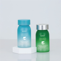 Mat Texture Dégradé Couleur 100ml Capsule Bouteille Bouchon À Vis En Plastique Vitamine Emballage Pilules Alimentaire Médecine Logo Personnalisé Impression
