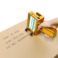 Imprimante jet d'encre portable TIJ mobile mini chinoise à double buse de 12,7 mm pour le marquage de dates sur tuyaux, faible MOQ