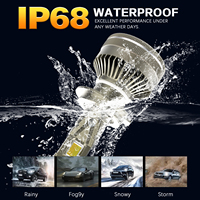 AKE K13 130W Phares LED pour voiture, double LED haute puissance, phares LED auto H7, H4, H11, commande par application