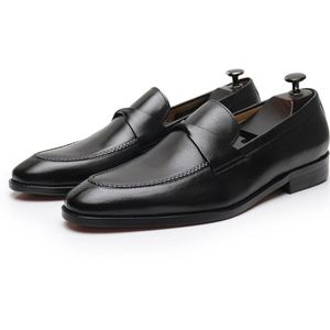 Mocasines Formales de Negocios para Hombre, Estilo Europeo-Británico, con Cordones, Transpirables, Ligeros, Antideslizantes, con Suela de Goma, Talla Grande - Product Image 4