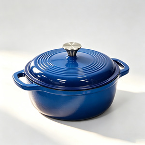 <span class=keywords><strong>Cocotte</strong></span> <span class=keywords><strong>en</strong></span> <span class=keywords><strong>fonte</strong></span> émaillée de 26 cm à prix d'usine avec larges poignées, marmite à soupe épaissie - Product Image 1