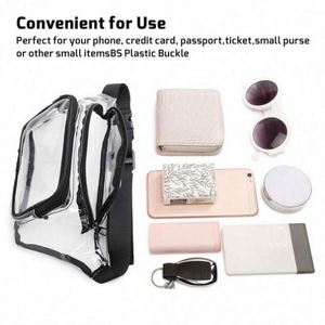 Sac banane transparent en PVC imperméable avec logo personnalisé, tendance et idéal pour l'extérieur, pour femmes et hommes – Grande vente - Product Image 4