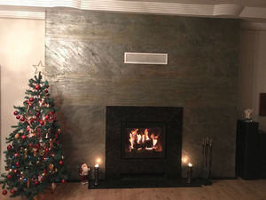 Paneles de Piedra Natural de Pizarra de Bosque Quemado, Revestimiento Decorativo de Color Intenso, para Interiores y Exteriores, Sala de Estar Moderna - Product Image 3