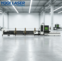 Máquina de Corte Láser de Fibra Q7 con Doble Mandril y Carga Automática, Cortadora Láser CNC para Tubos Metálicos Redondos y Cuadrados