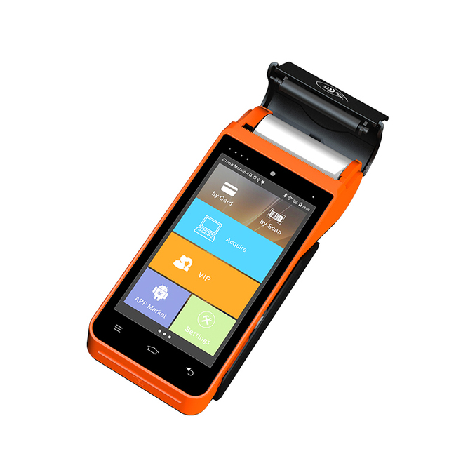 Mobile POS Handheld MSR IC Card Reader Nfc EFT POS Terminal ATM Bank Card Pos With Magnetic Strip and Printer