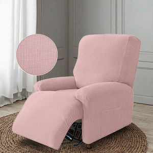 ชุดผ้าคลุมโซฟาปรับเอนแบบยืดได้ 4 ชิ้น สีพื้นเรียบ ไม่ลื่น ยืดหยุ่น คลุมทั้งตัว เก้าอี้นั่งเล่น ผ้าแจ็คการ์ด ซักได้ - Product Image 6