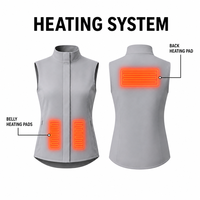Gilet chauffant pour femme, idéal à porter sous les manteaux, pulls et vestes par temps frais en automne, à la maison ou au travail toute l'année
