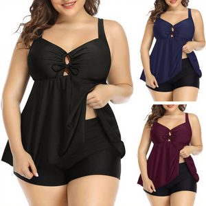 Tankini sexy grande taille 2025, imprimé léopard, dos nu, micro bikini avec bretelles, ensemble 2 pièces pour poitrines généreuses - Product Image 2