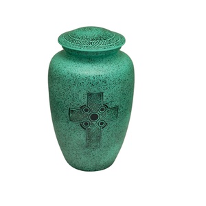 Urnes funéraires en métal de couleur bleu maron, en aluminium, avec motif d'oiseau colibri, style américain, fermeture éclair, pour animaux de compagnie, vente fraîche - Product Image 4