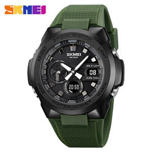 Skmei Sport Watch Men Digital Analog Dual Display Water Resistant 5Bar Tpu Strap Led Light Alarm Outdoor Use - Product Image 1