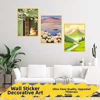 Autocollant mural auto-adhésif 3D, décorations murales auto-adhésives, art mural décoratif pour chambre à coucher, salle à manger, fond de canapé