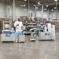 Chaîne de production automatique de pain baguette Binkang, machine à pain pour pains enroulés fourrés au fromage, diviseuse de pâte 130 pièces/min