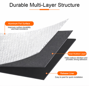 ANTI - Vente directe d'usine - Feuille d'insonorisation <span class=keywords><strong>automobile</strong></span> - Tapis en caoutchouc - Feuille d'insonorisation en butyl pour voiture - Product Image 2