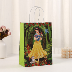 Sacs cadeaux en papier Princesse, six sacs <span class=keywords><strong>de</strong></span> fête Princesse, décorations <span class=keywords><strong>de</strong></span> fête d'<span class=keywords><strong>anniversaire</strong></span>, sacs à bonbons pour enfants, fournitures pour baby shower - Product Image 2