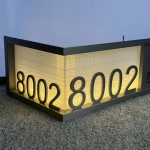 Lampe moderne HFBH pour hôtel et numéro de maison, plaque élégante pour l'<span class=keywords><strong>entrée</strong></span> de porte - Product Image 1
