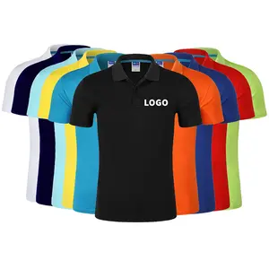 Custom T-Shirts Voor Mannen Vrouwen Katoenen Poloshirts Blanco Heren Korte Mouwen Katoenen Casual Shirt Sport Logo Gebreide Coltrui