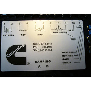 El motor diesel genuino parte el controlador de velocidad <span class=keywords><strong>EFC</strong></span> 3044196 para el generador Cummins - Product Image 3