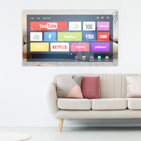 Smart TV 4K UHD para Espejo de Baño, Panel IP65 Resistente al Agua, DTV/ATV, Asistente de Voz de Google y Wi-Fi, DVB-T/T2/C/S/S2, Nuevo Modelo 2026