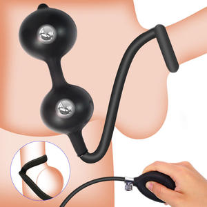 Tapón <span class=keywords><strong>anal</strong></span> de silicona líquida negra, tapón <span class=keywords><strong>anal</strong></span> sexual más seguro y juguete sexual inflable - Product Image 3