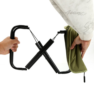 Taburete Plegable Rectangular Verde Militar, Portátil, para Dibujar, Acampar, Pescar, Diseño Minimalista, Silla Plegable - Product Image 2