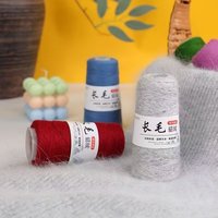 DIY Hands trick set Nerz Pelz Garn Schal Hut & Pullover-Langes Haar Baumwolle/Acryl Rayon Blended Dyed Pattern