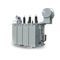 Transformateur de puissance immergé dans l'huile à trois pôles, avec enroulement en cuivre et aluminium, circuit de charge, commutateur de dérivation, isolation de classe pour applications électriques